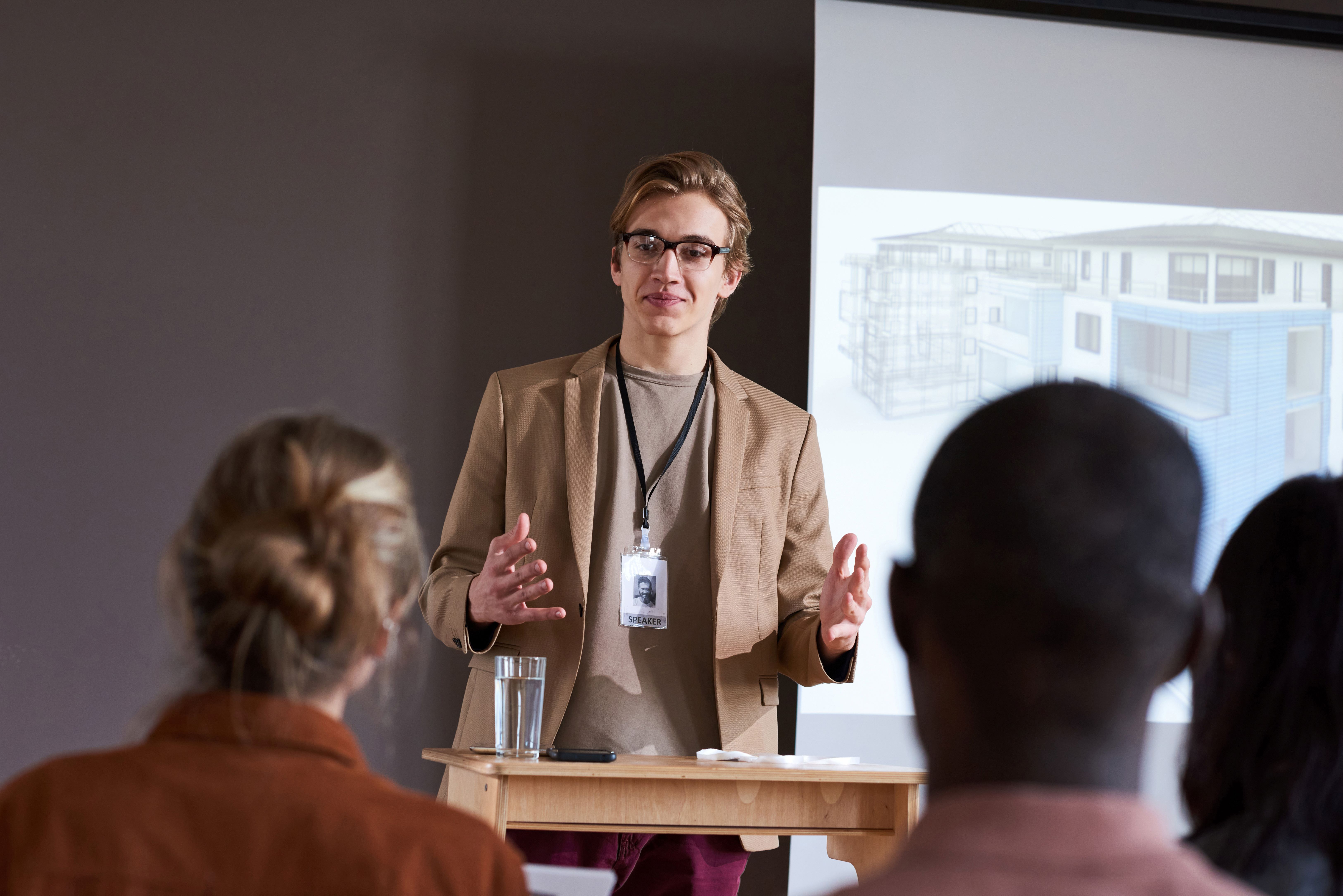 Adult Educator Lecturing