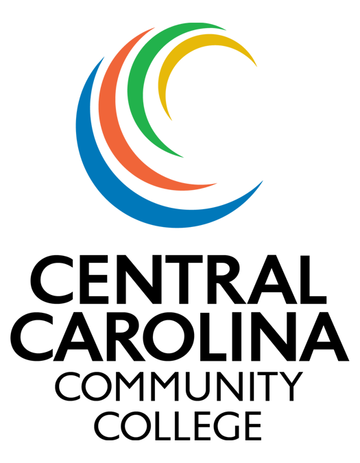 Central Carolina Community College logo with the colors blue, red, green, and yellow creating a large "C" shape